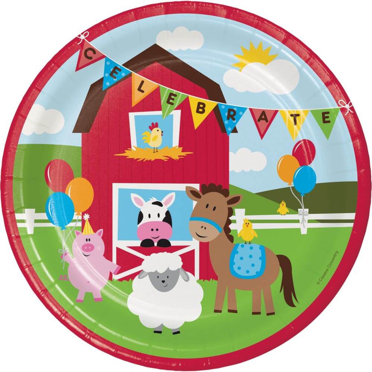 Farmhouse Fun Dinner Plates 9in 8ct