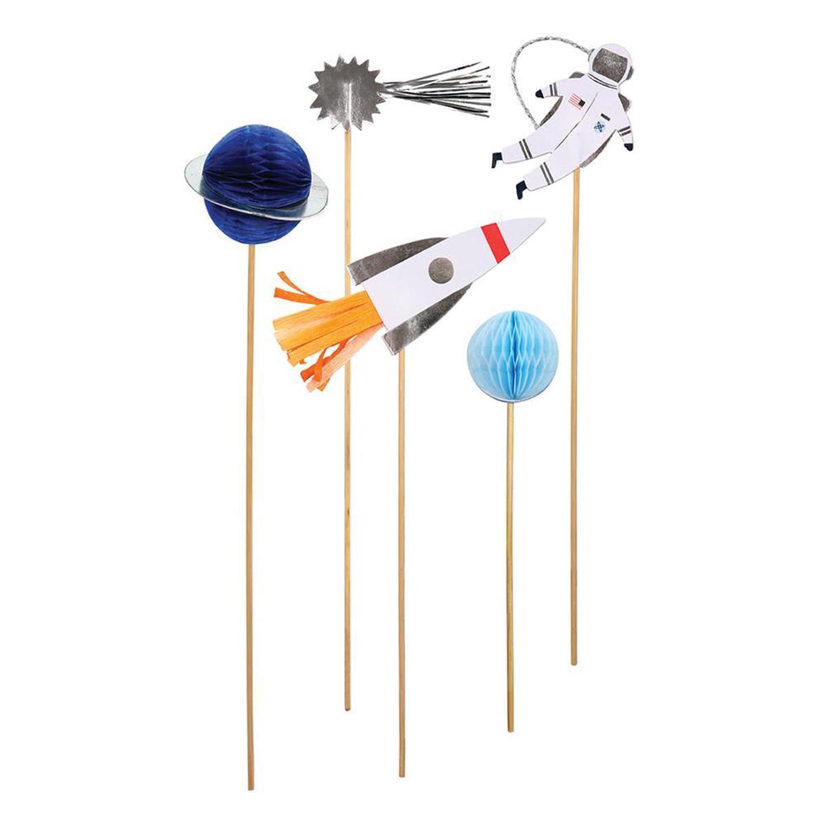 (SALE) Meri Meri To The Moon Cake Toppers