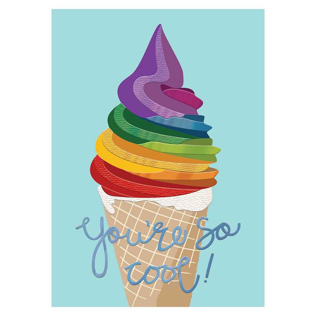 You’re So Cool Cone Greeting Card