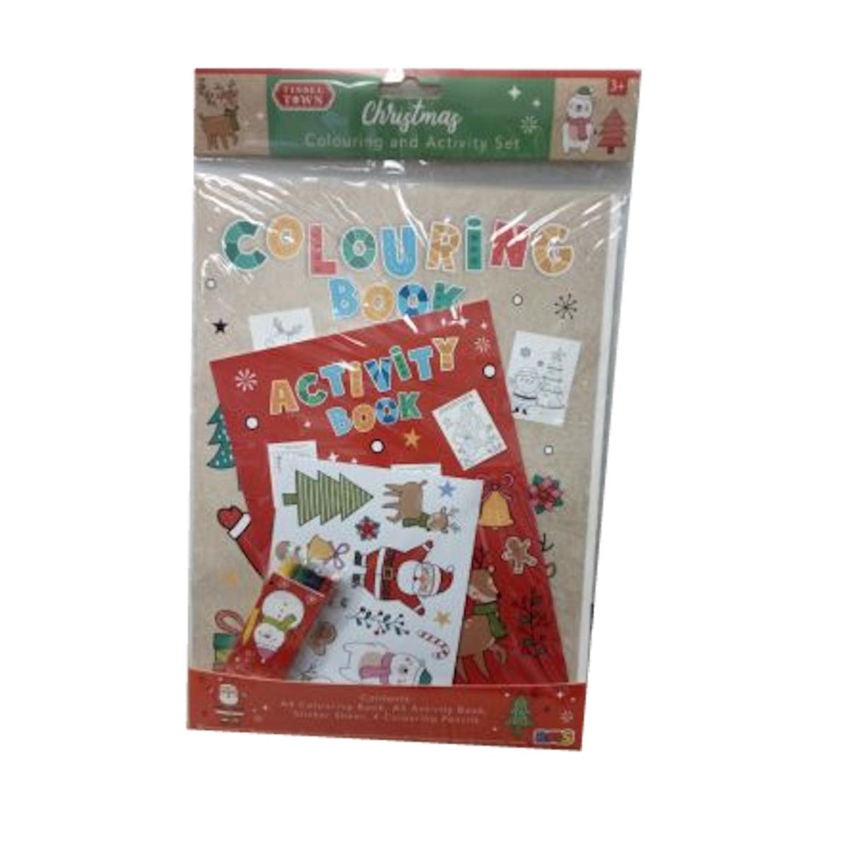 Tinsel Town Christmas Colouring Activity Set
