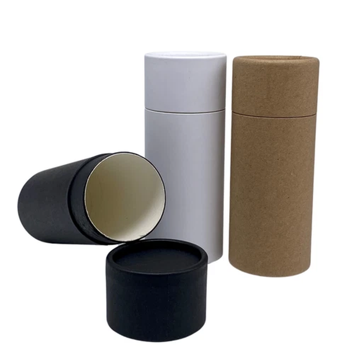 12 – 2.5 oz Deodorant Lotion Tubes Kraft Paper Eco Friendly Cardboard Containers