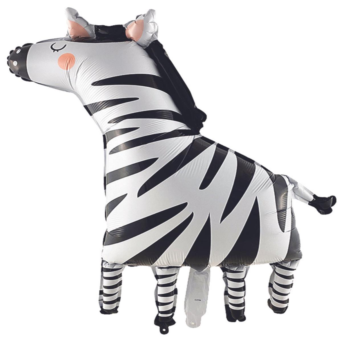 Zebra Kids Birthday Animal Balloon Jungle Theme Balloon Happy Birthday Balloon not supported by Hel
