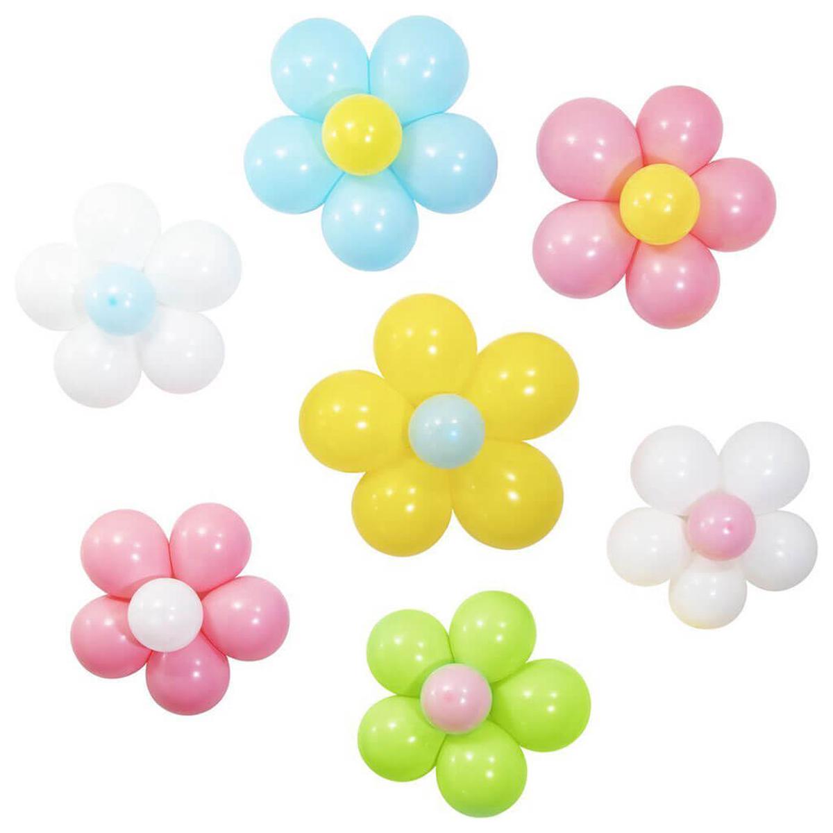 Flower Power Balloon Wall Decoration Kit 7ct
