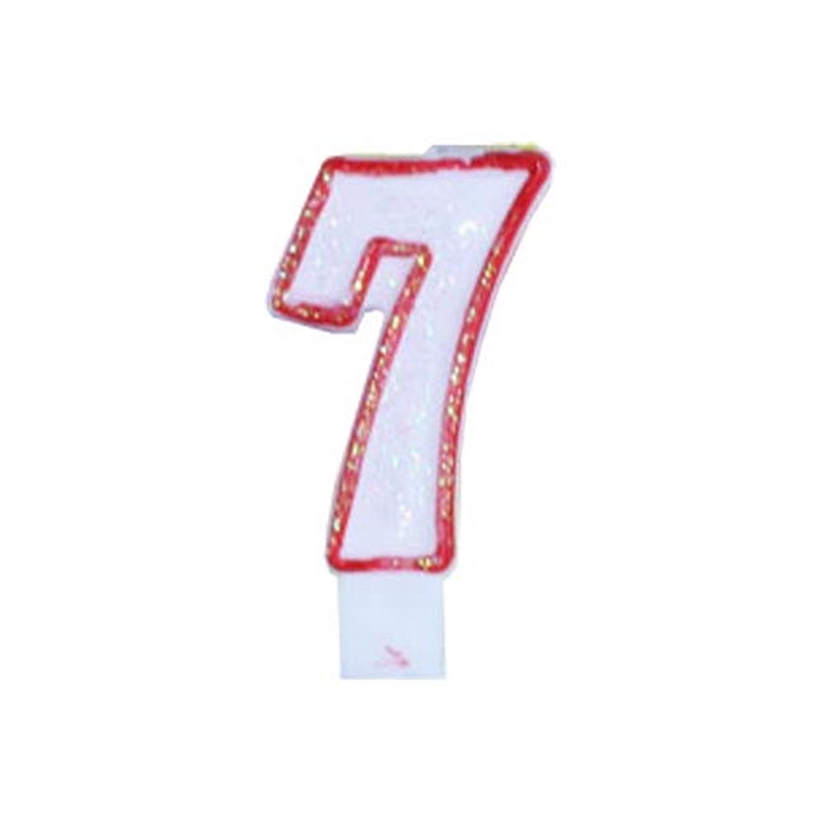 “7” Large Birthday Candle