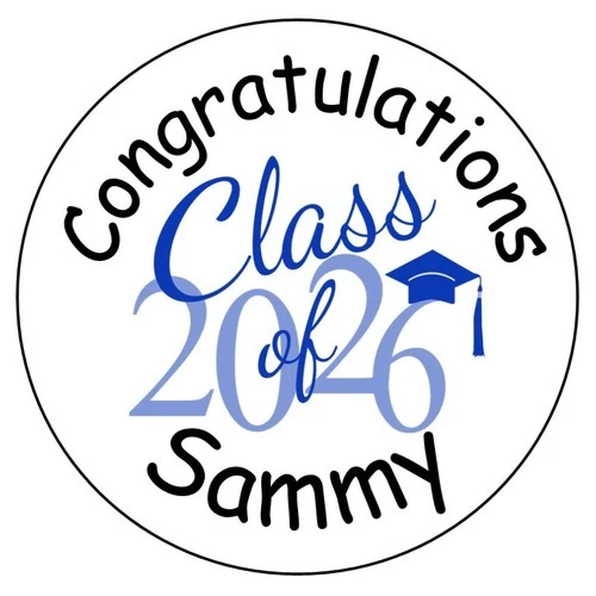 108 Class of 2026 Graduation Label Kisses Labels-Personalized-Party Favors-Seals