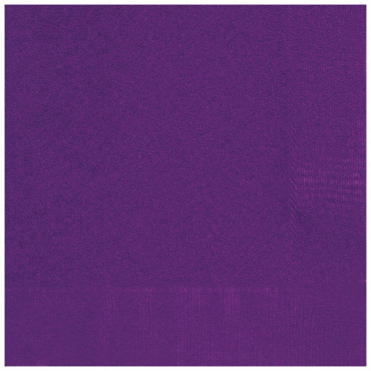 Pack of 20 Deep Purple Solid Beverage Napkins