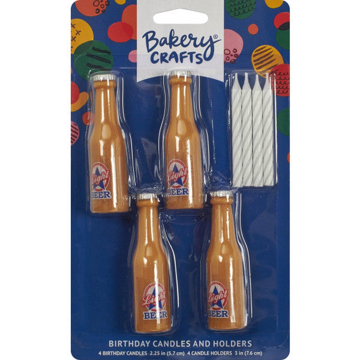 Beer Shaped Candle Holders & Candles