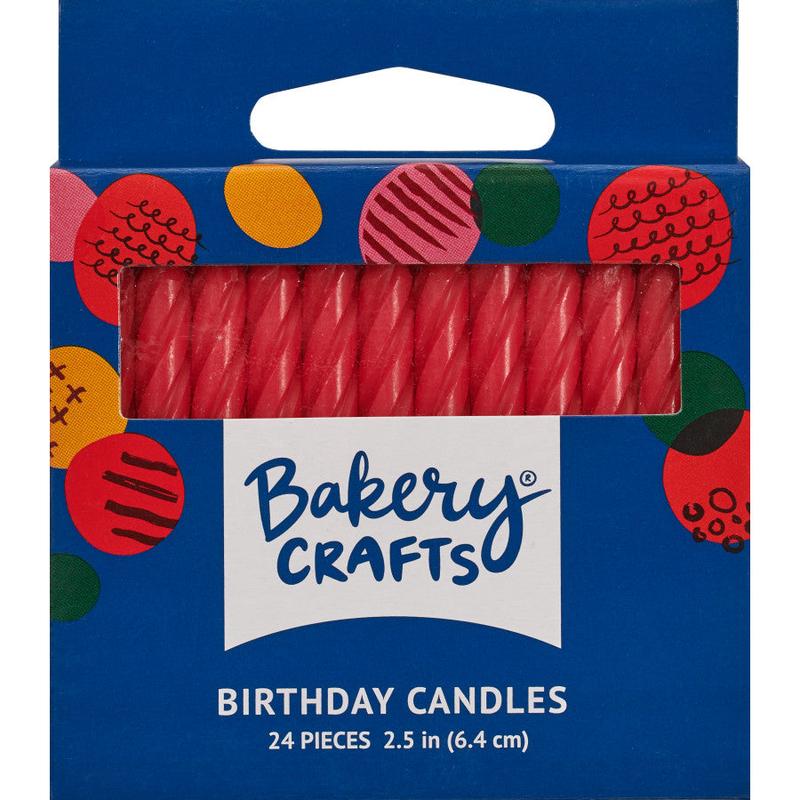 Red Smooth & Spiral Candles