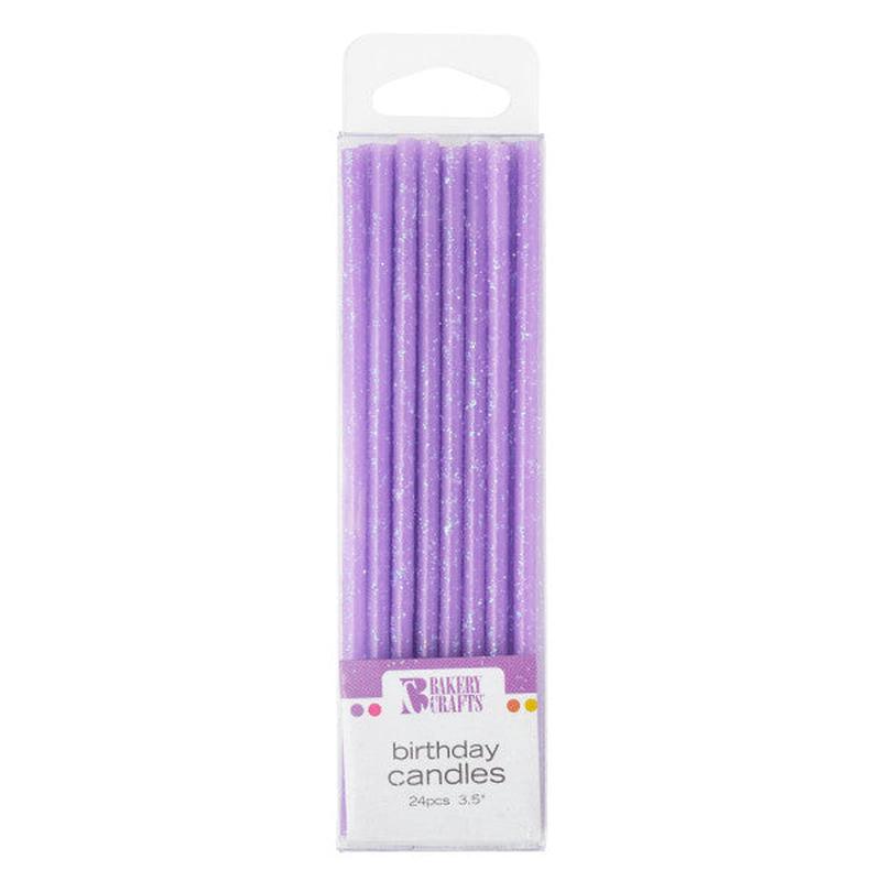 Purple Slim Glitter Specialty Candles