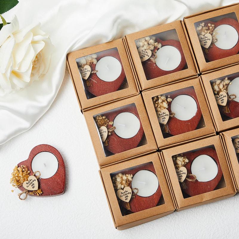 100 Pcs Rustic Wedding Favors for Guests Bulk Bridal Shower Favors Baby Shower Favors Wedding Guest Gifts Candles Anniversary, E