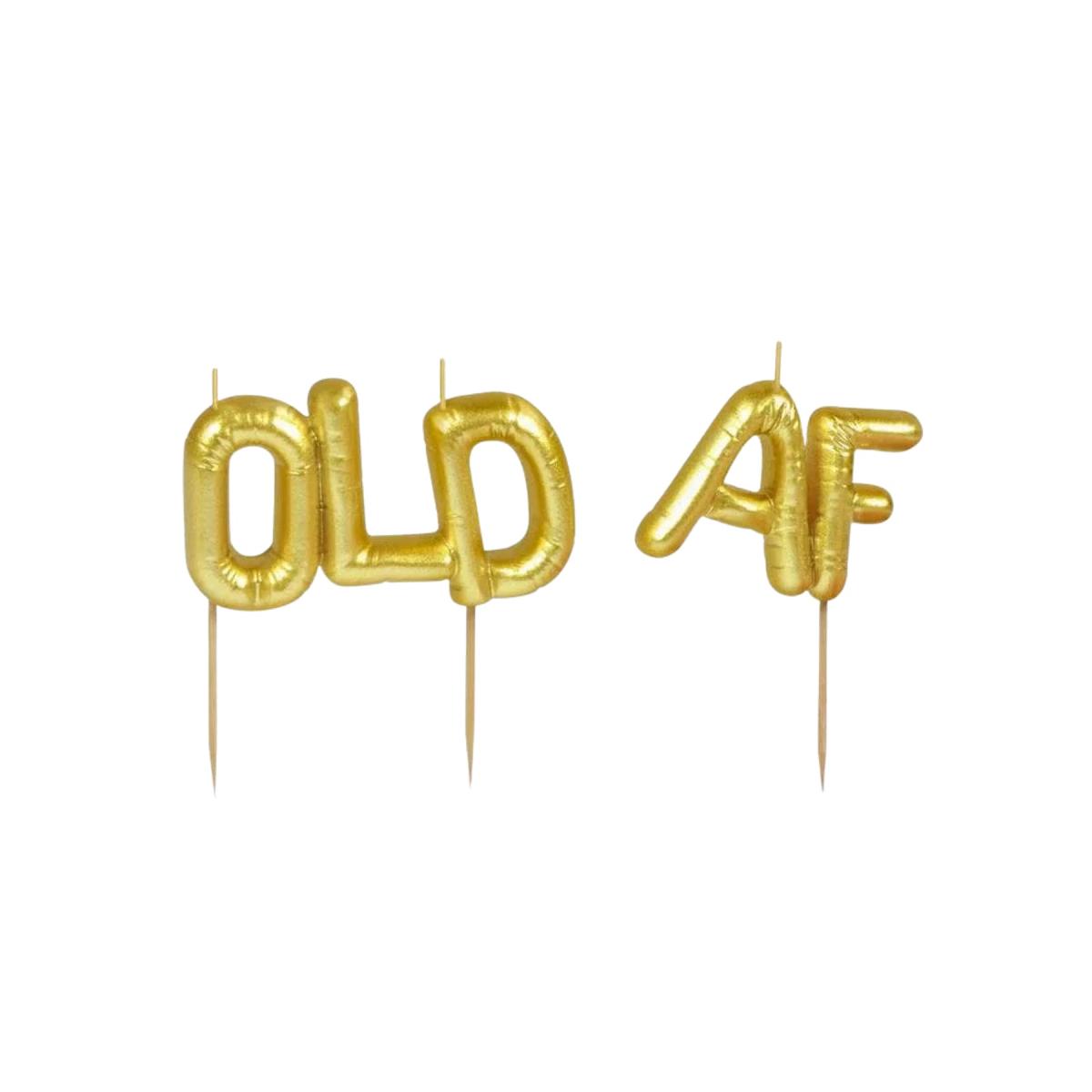 “OLD AF” Birthday Candles