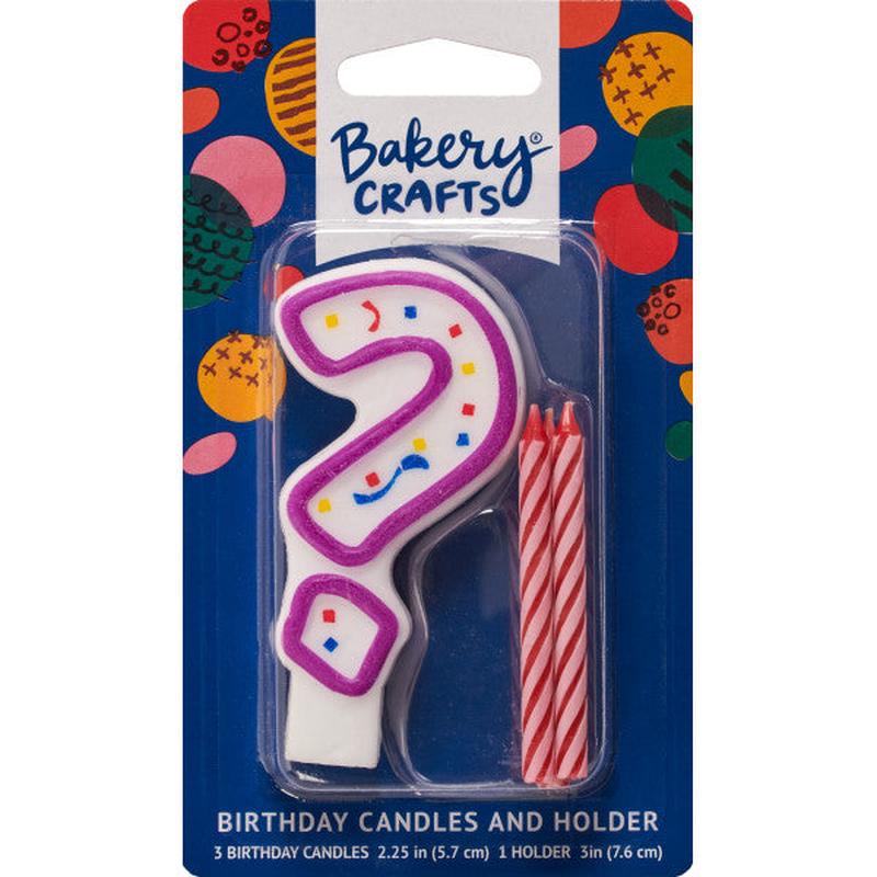 ? Party Purple Numeral Candle