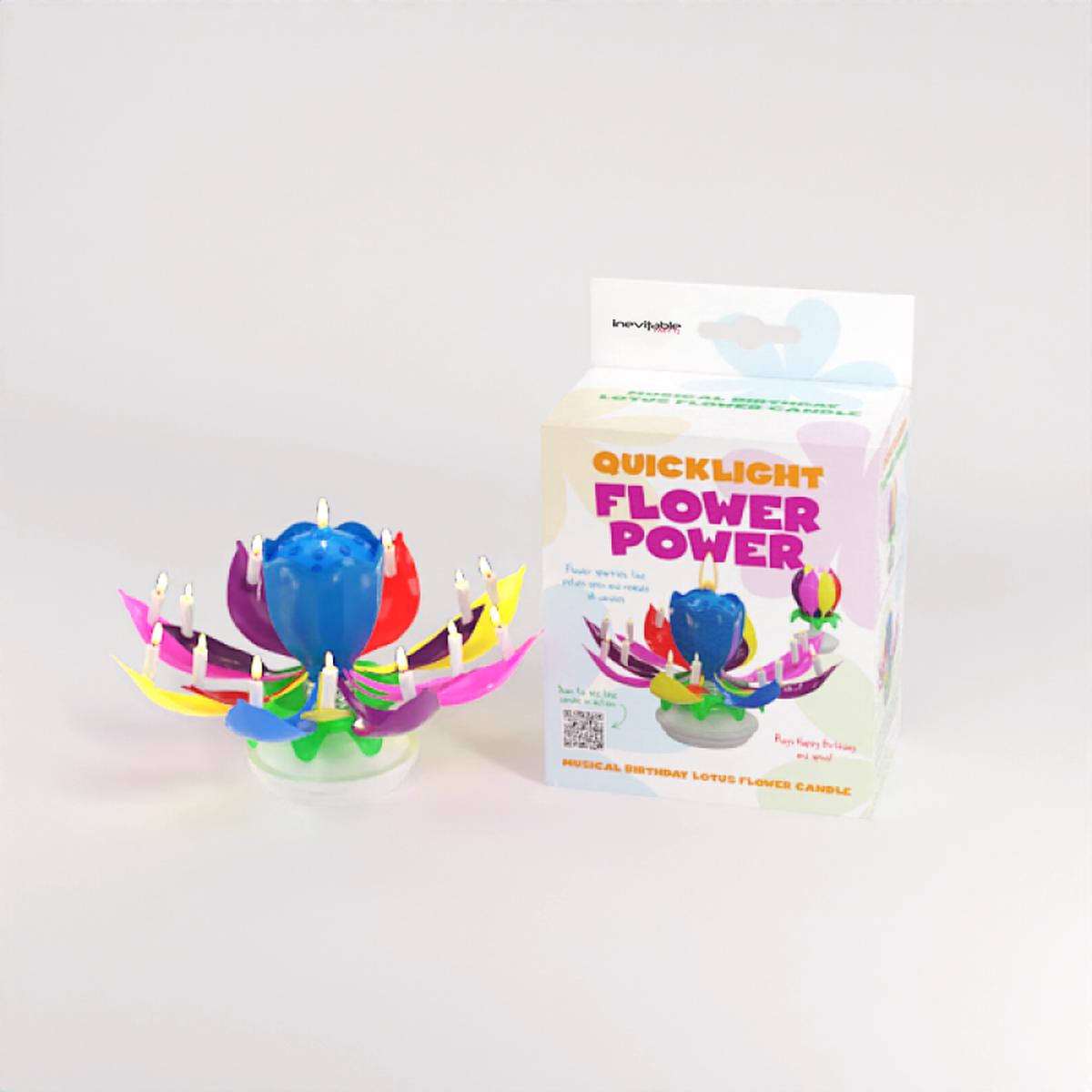 Quicklight Musical Birthday Lotus Flower Candle