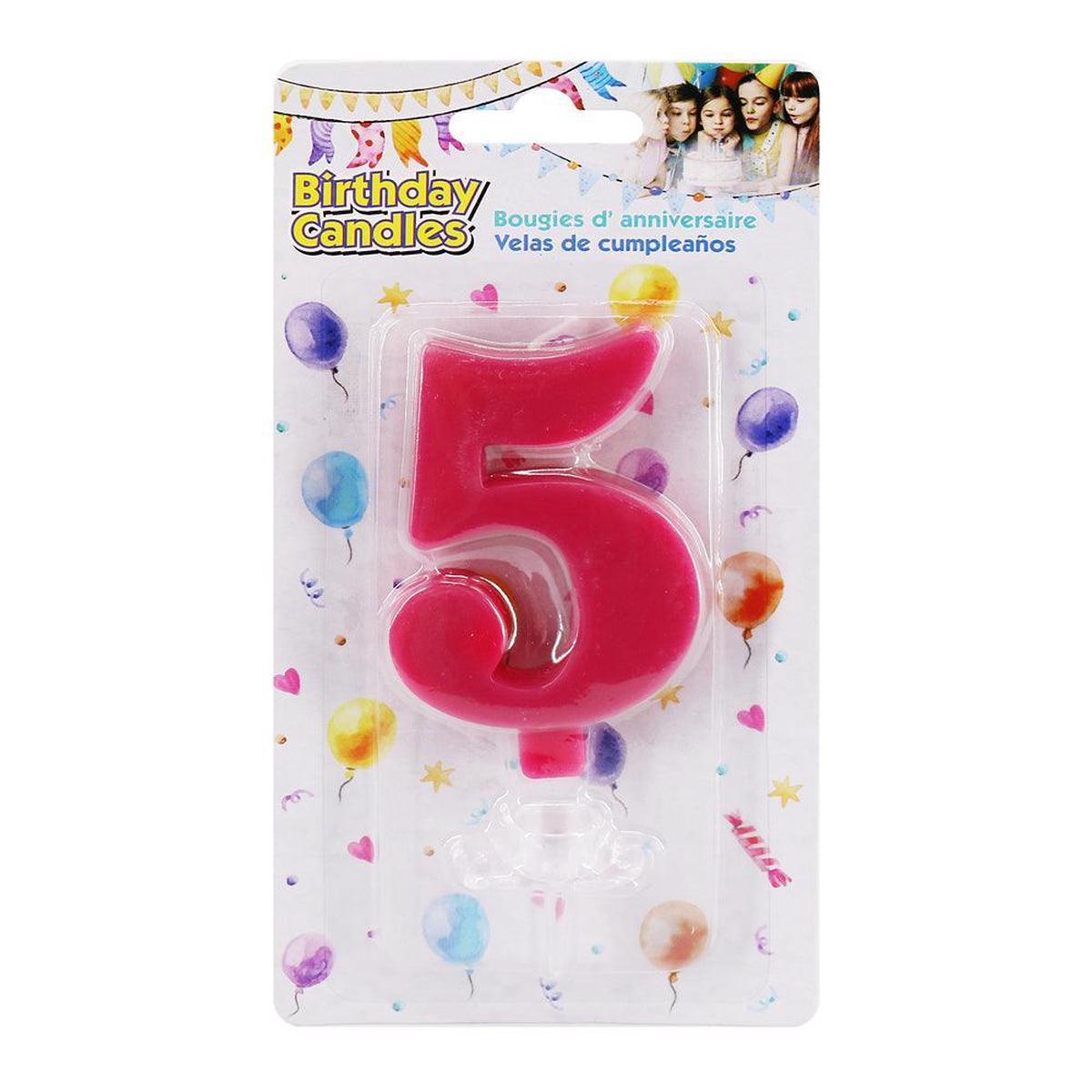 Single Number Assorted Candles | 0-9 | Birthday Candles