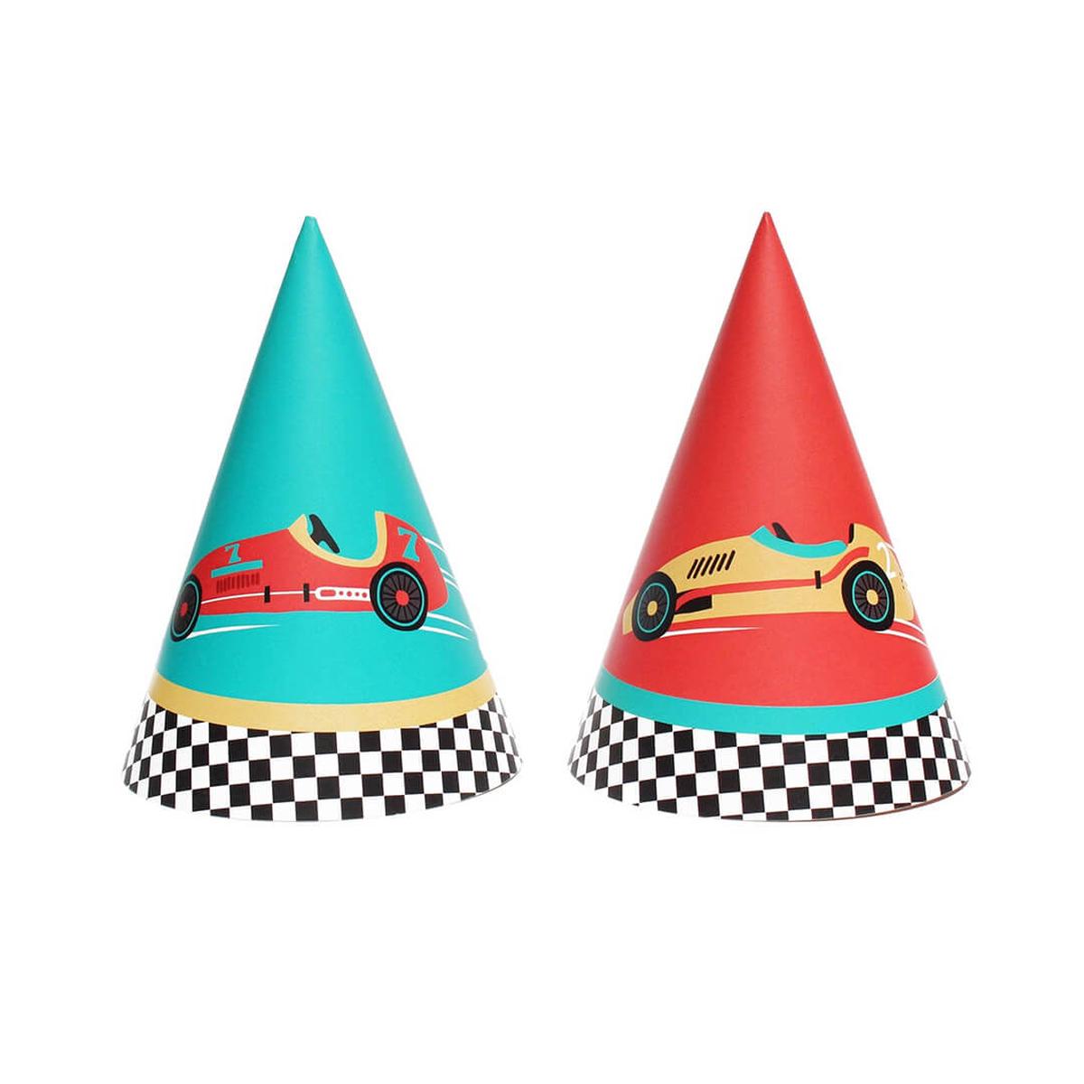 Vintage Race Car Party Hats