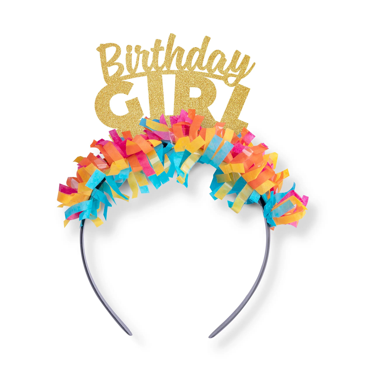 Birthday Girl Crown (Multi & Gold)