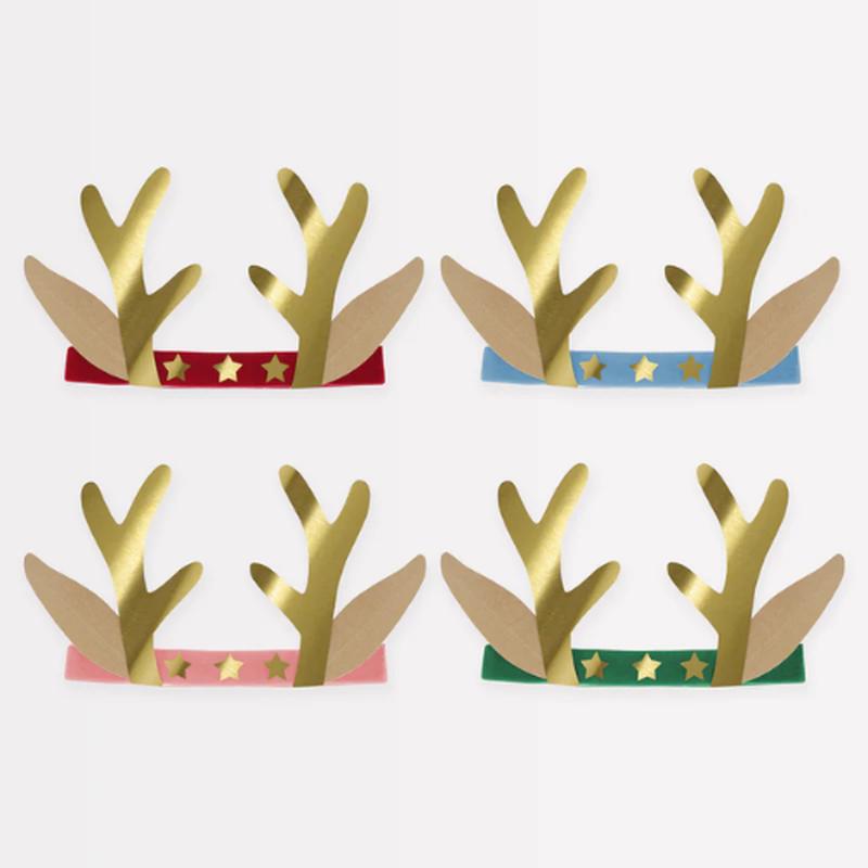 Velvet Reindeer Antler Headbands – Christmas