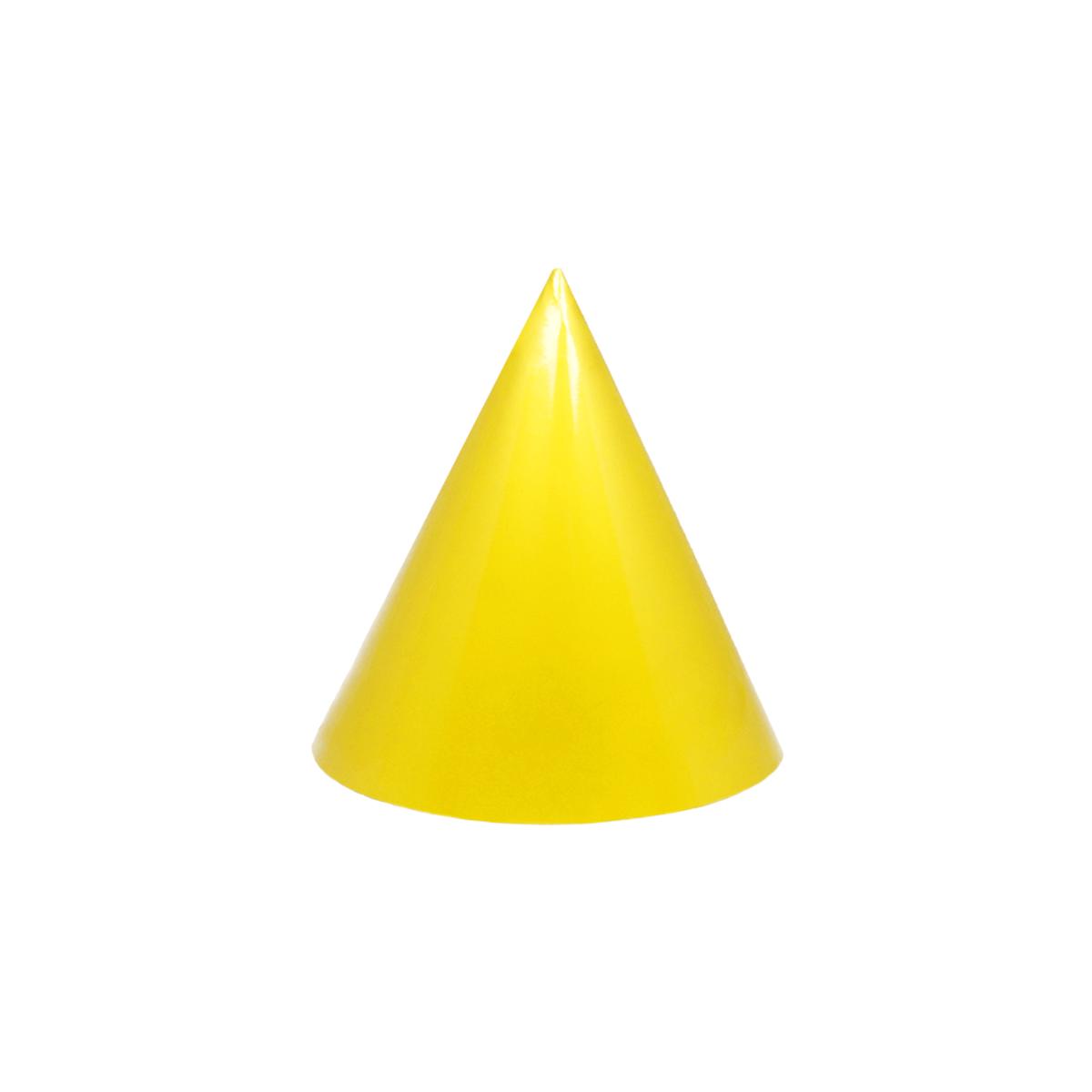 Yellow Party Hats 10pcs
