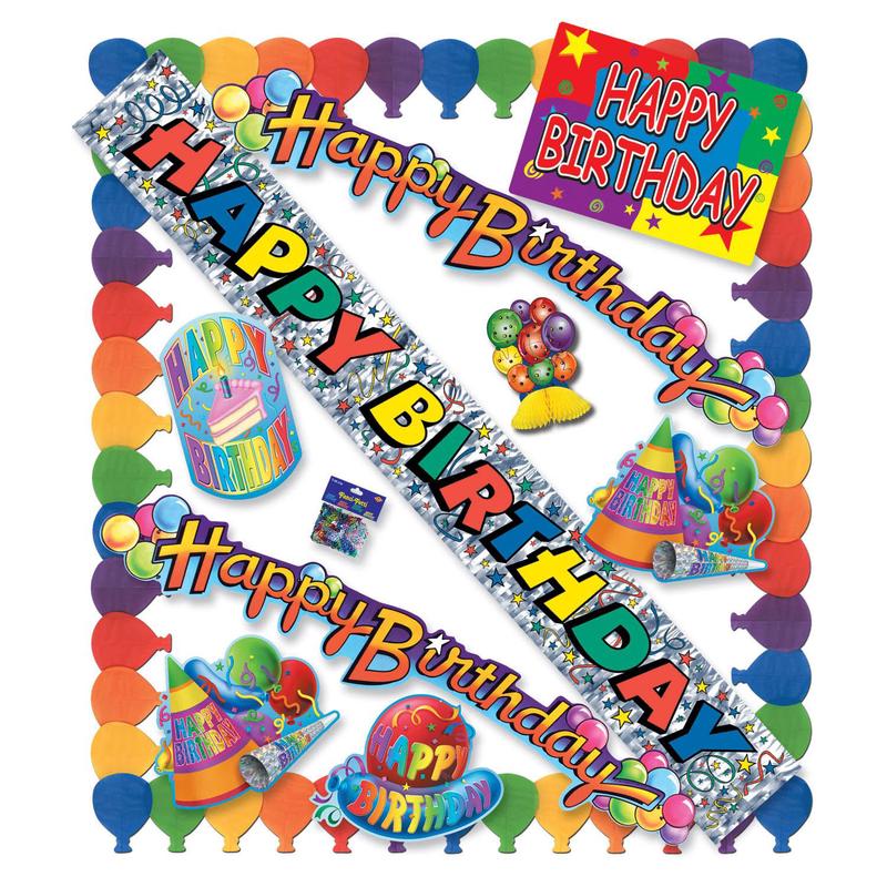 11 Piece Happy Birthday Party Kit