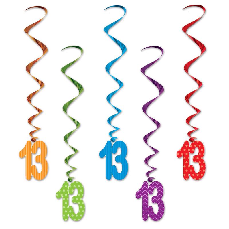 13th Birthday Party Whirls