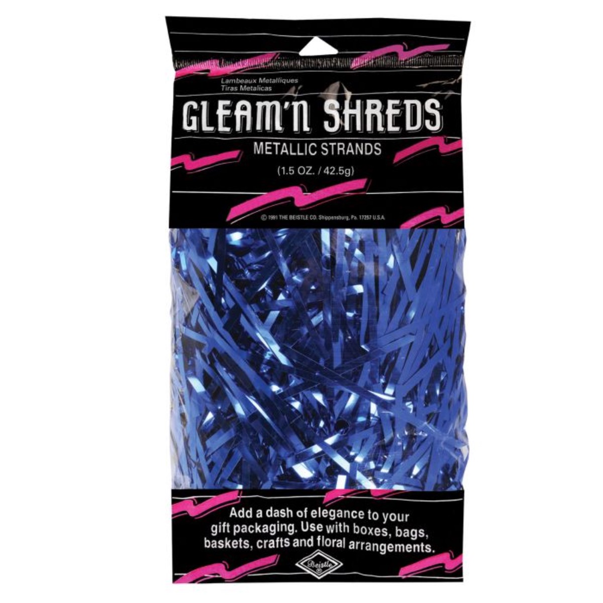 15 oz Foil Shred – Blue