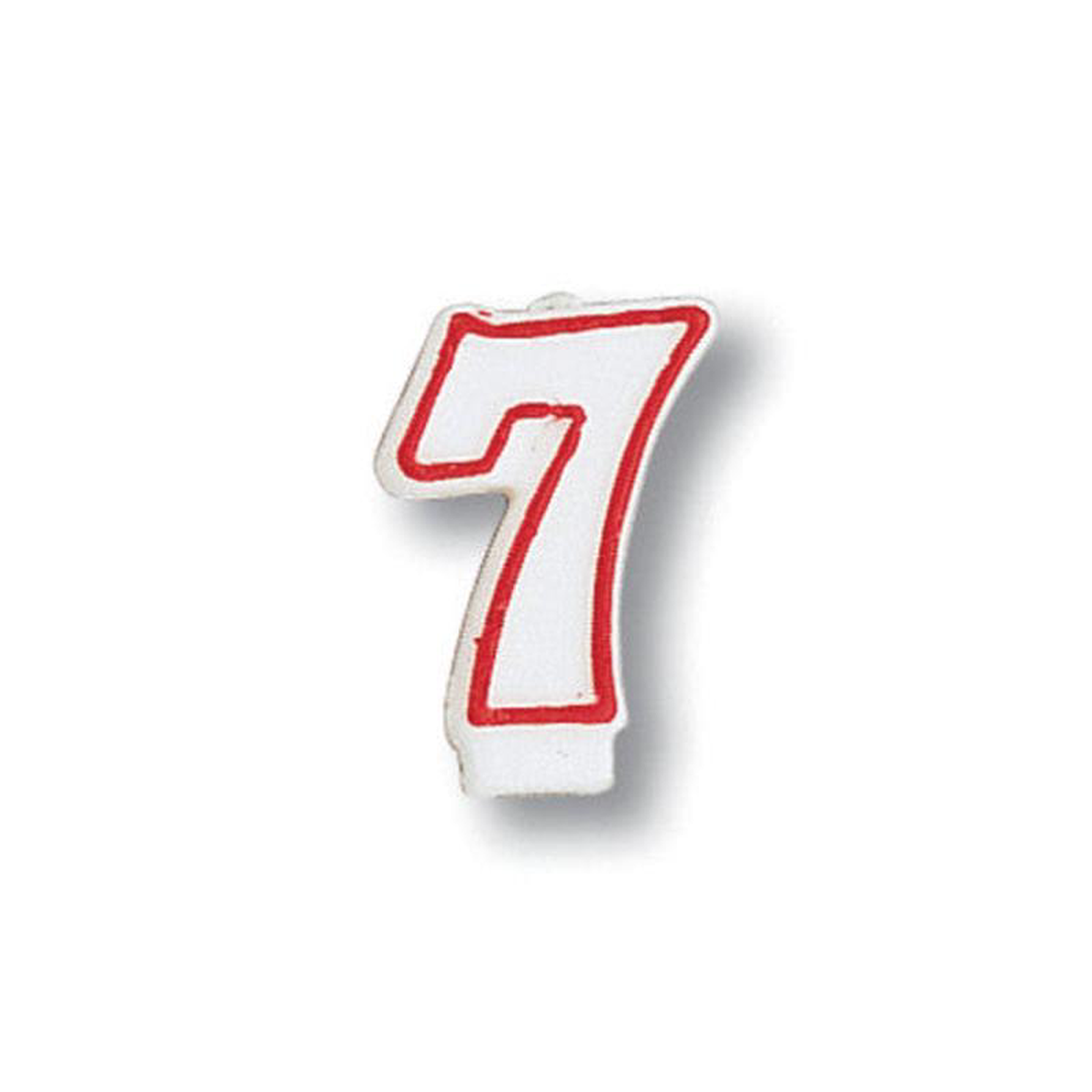 7 Red Outline Candle