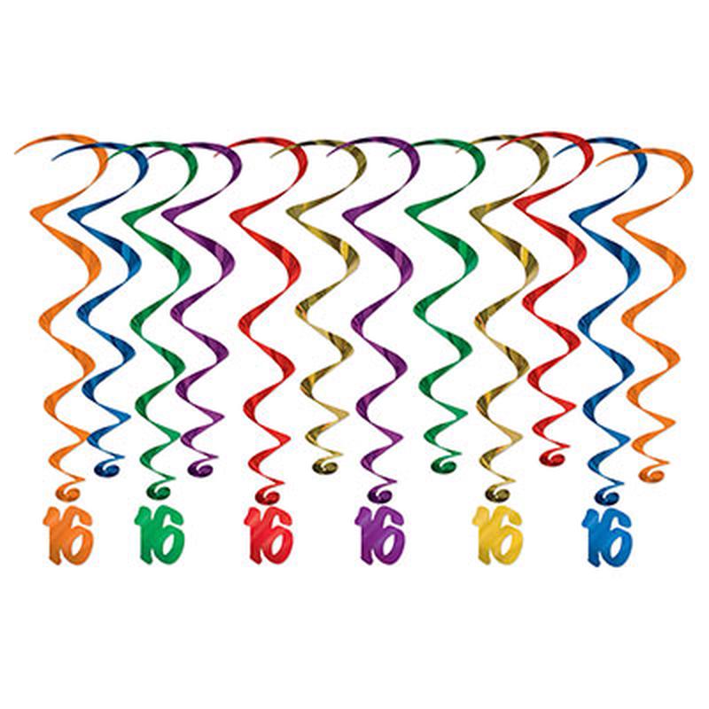 “16” Whirls 12ct