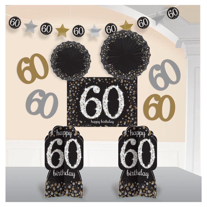 “60” Room Decorating Kit – Sparkling Celebration