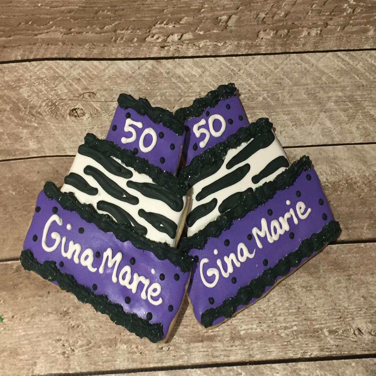 Zebra Birthday Cake