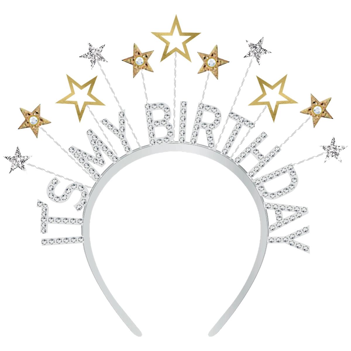 “It’s My Birthday” Rhinestone Headband