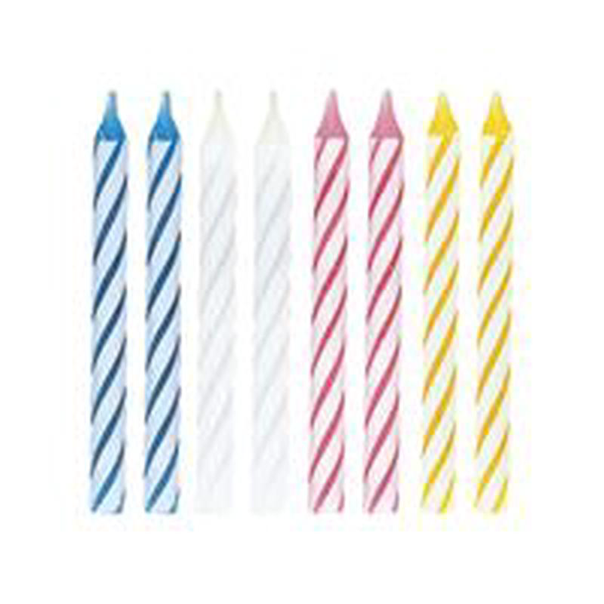 24ct Spiral Neon Multi Colored Candles