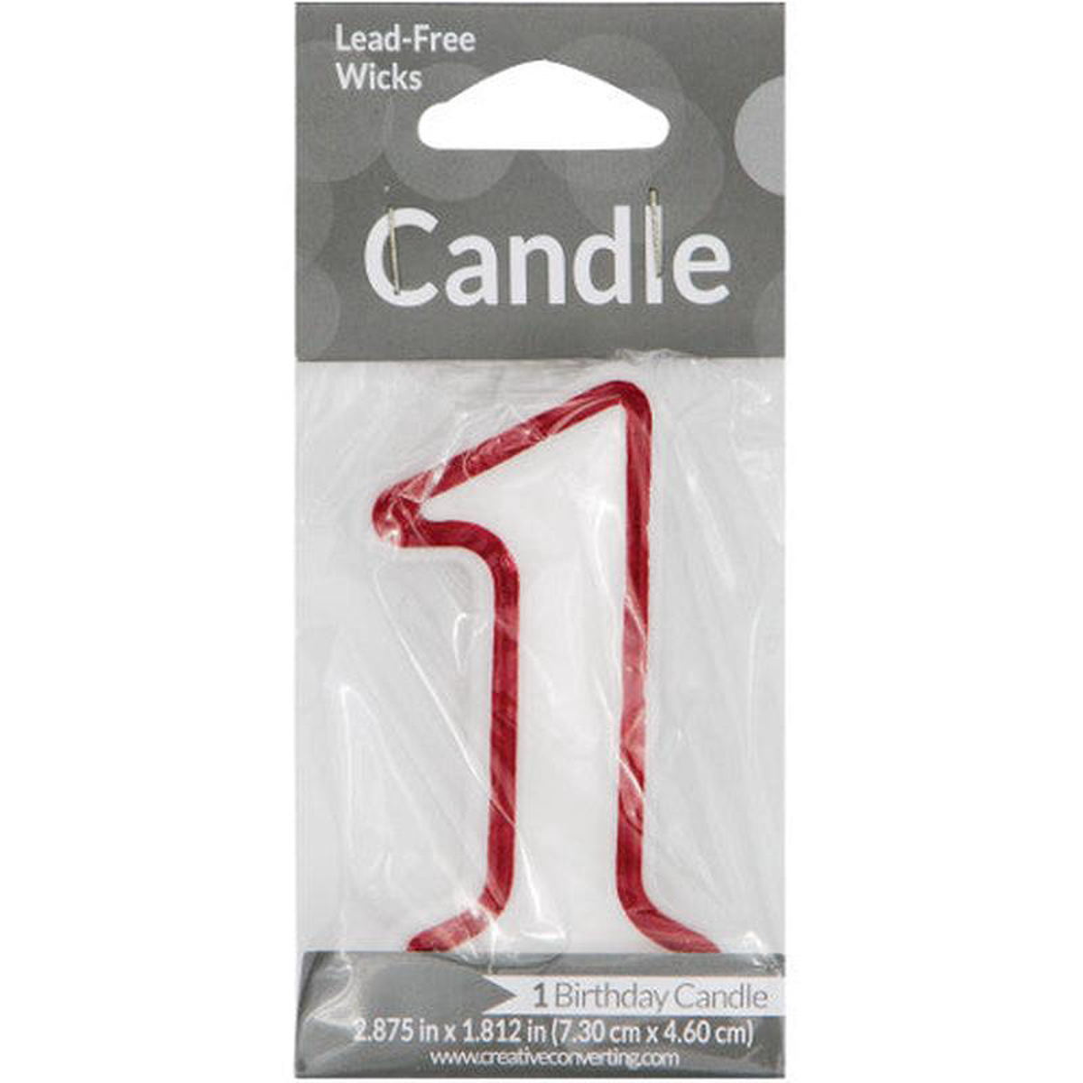 1 Red Outline Candle