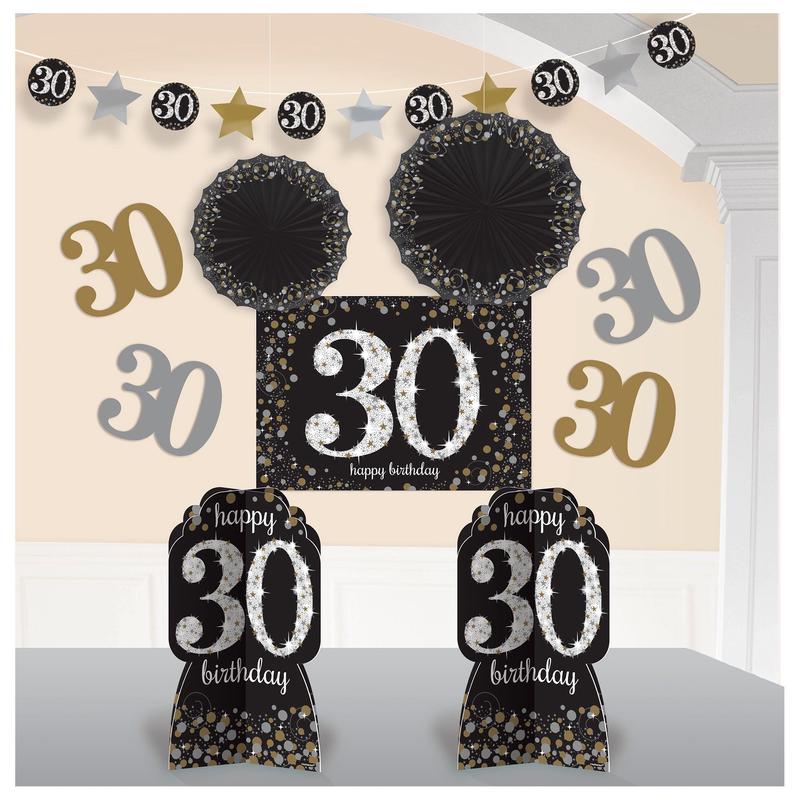 “30” Room Decorating Kit – Sparkling Celebration