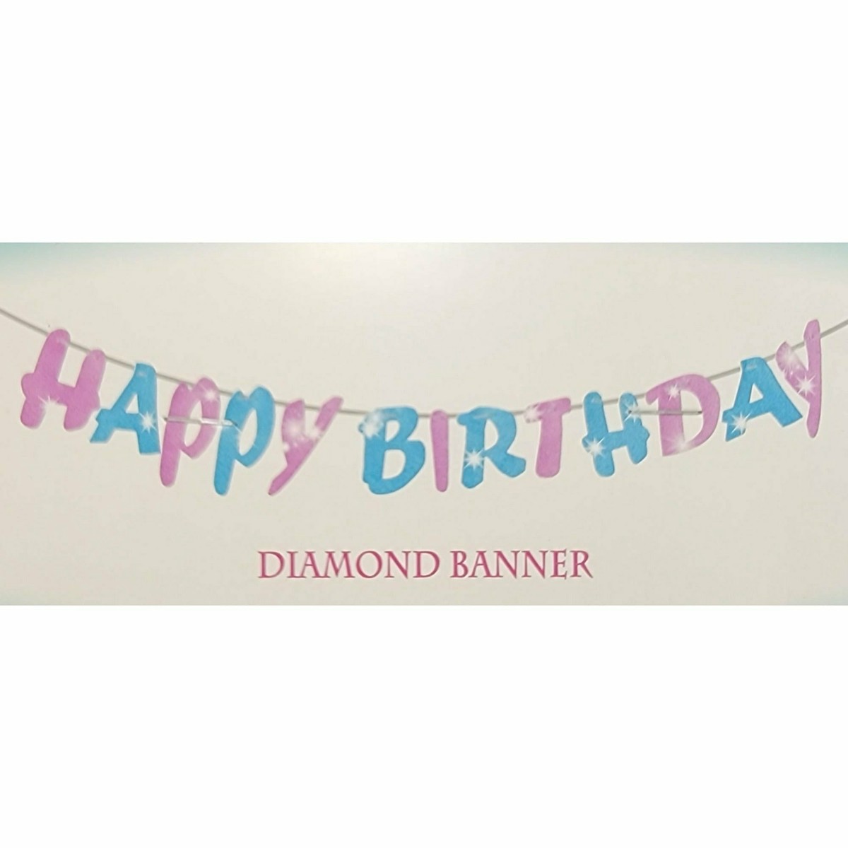 11 DIAMOND BANNER Blue Pink