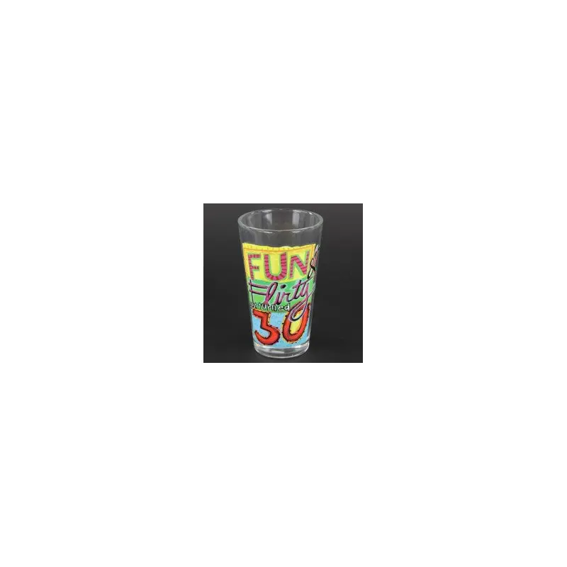 “Fun & Flirty Just Turned Thirty” Beer Pint Glass