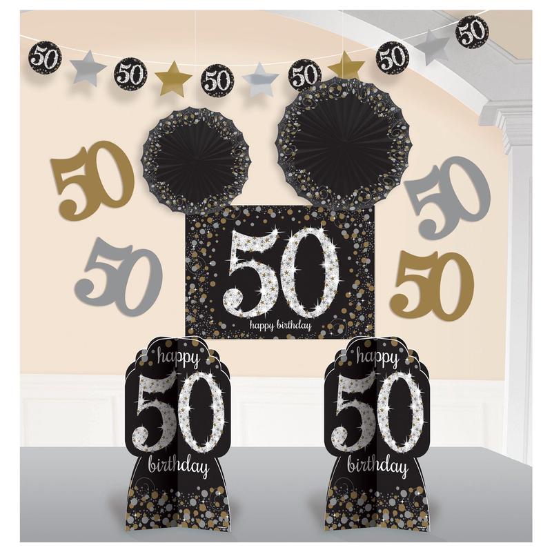 “50” Room Decorating Kit – Sparkling Celebration