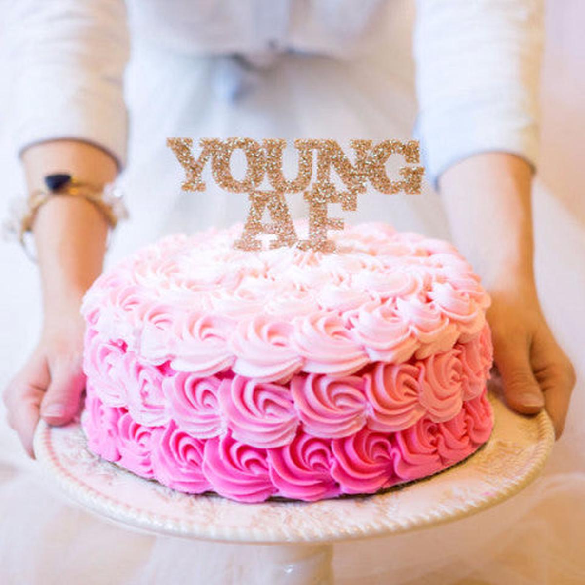 “YoungAF” Cake Topper