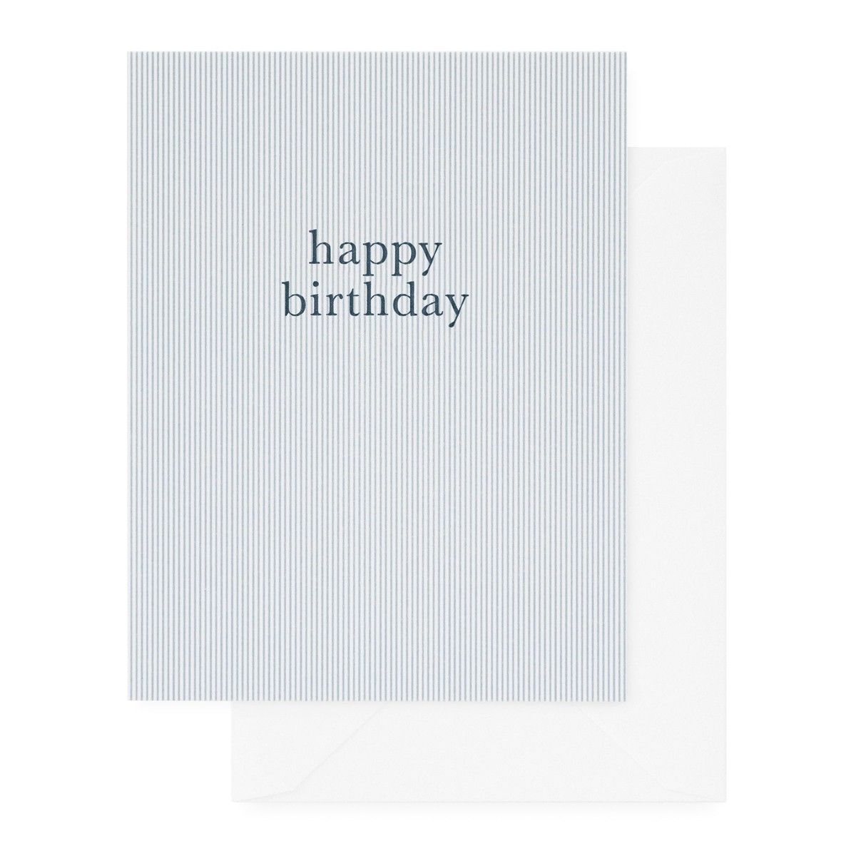 Blue Pinstripe Birthday