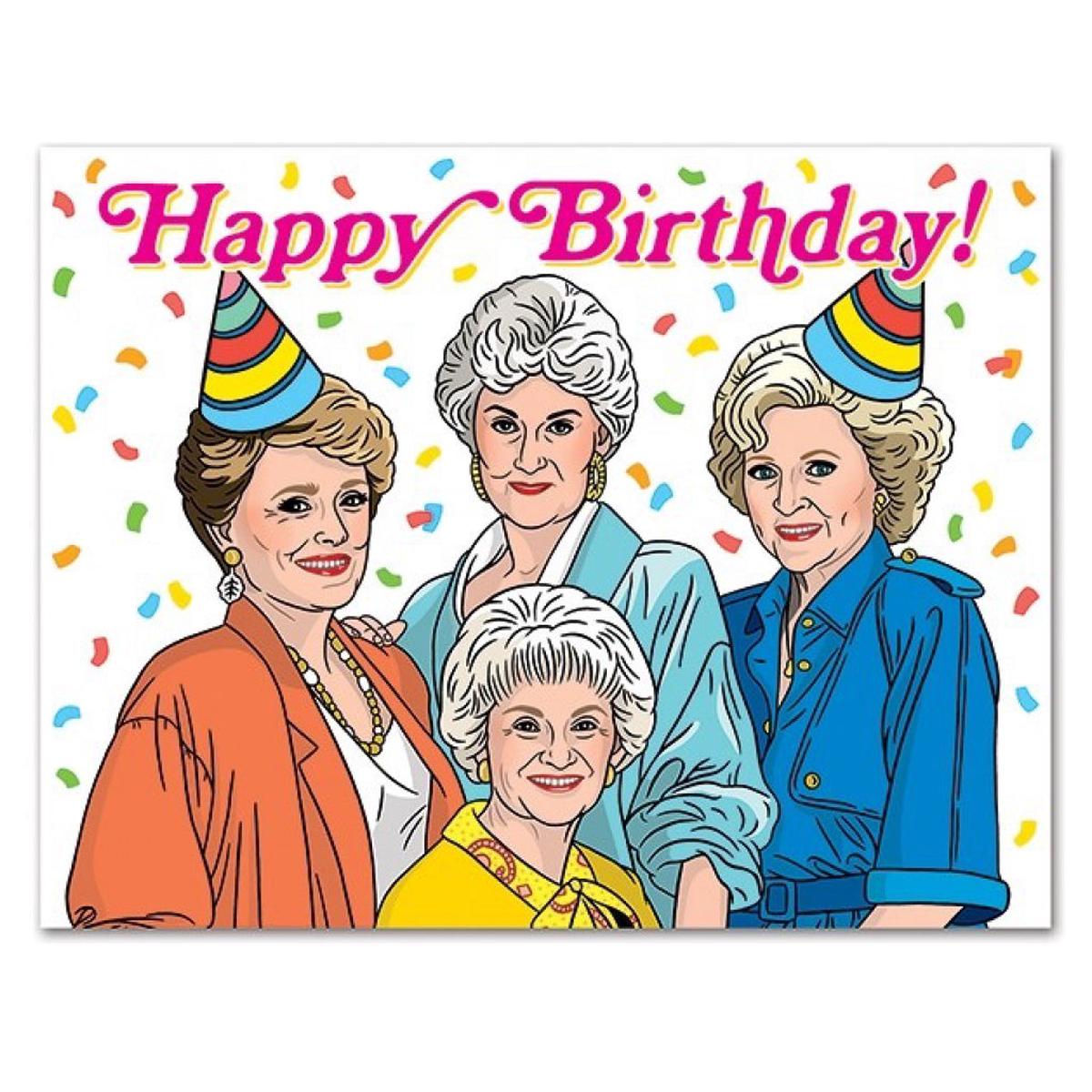 Golden Girls Cast Birthday Card