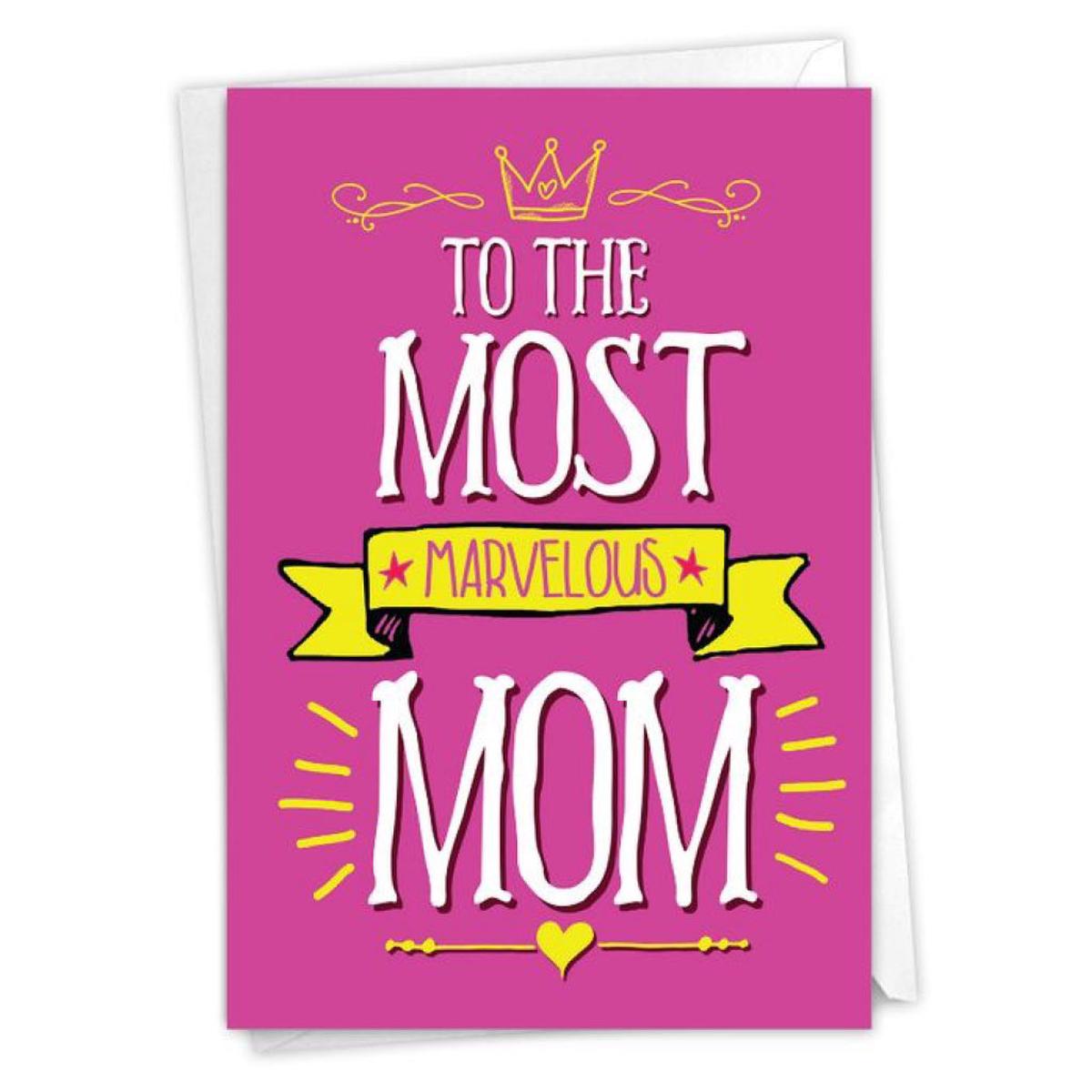 Marvelous Mom Birthday Card