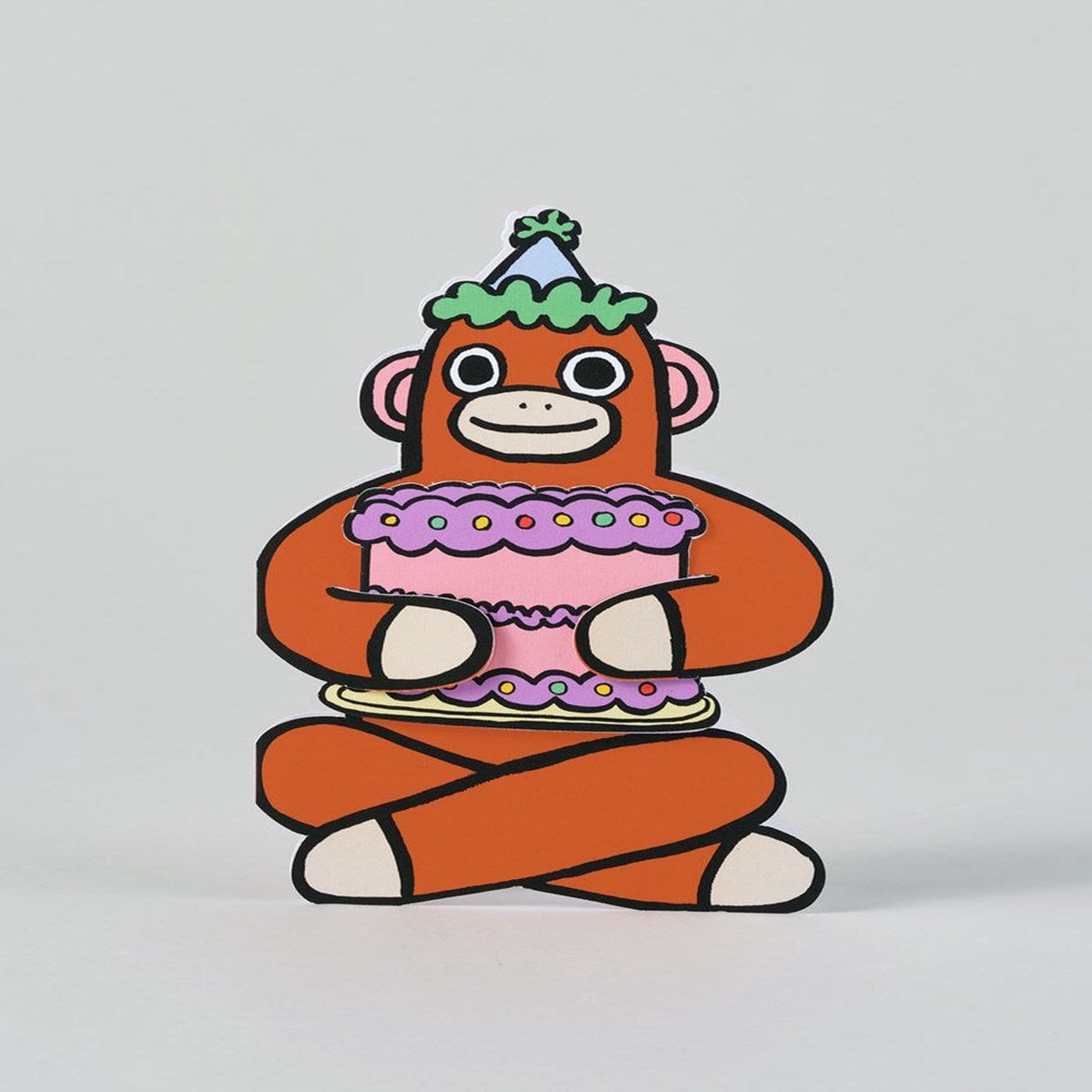 Monkey With Mini Card