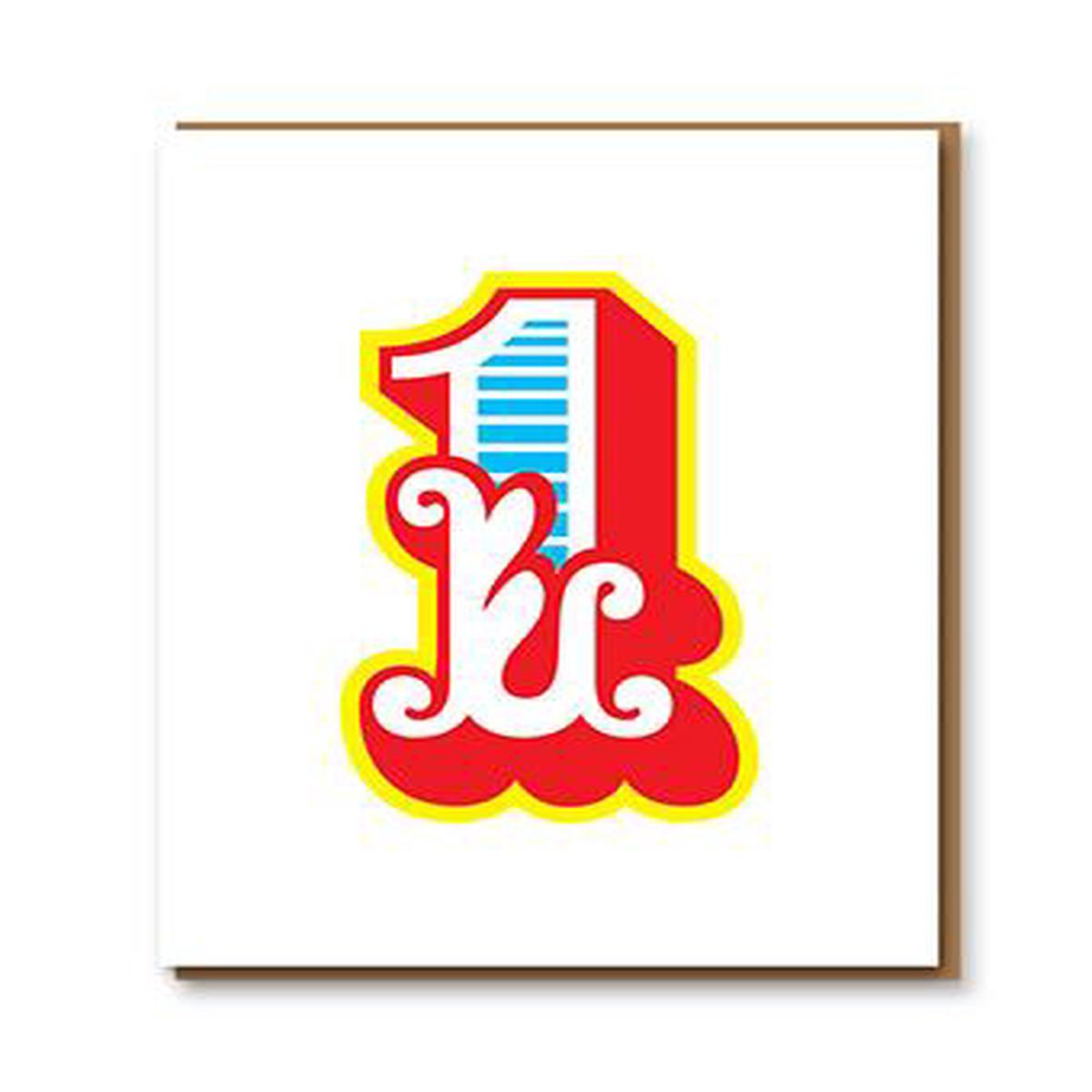 1973 Big Top Letterpress Greetings Card