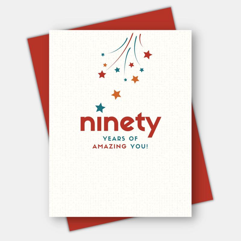 90 Years of Amazing You Birthday Card