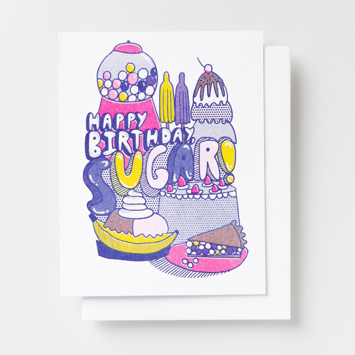 YOW: Riso Card – Happy Birthday Sugar