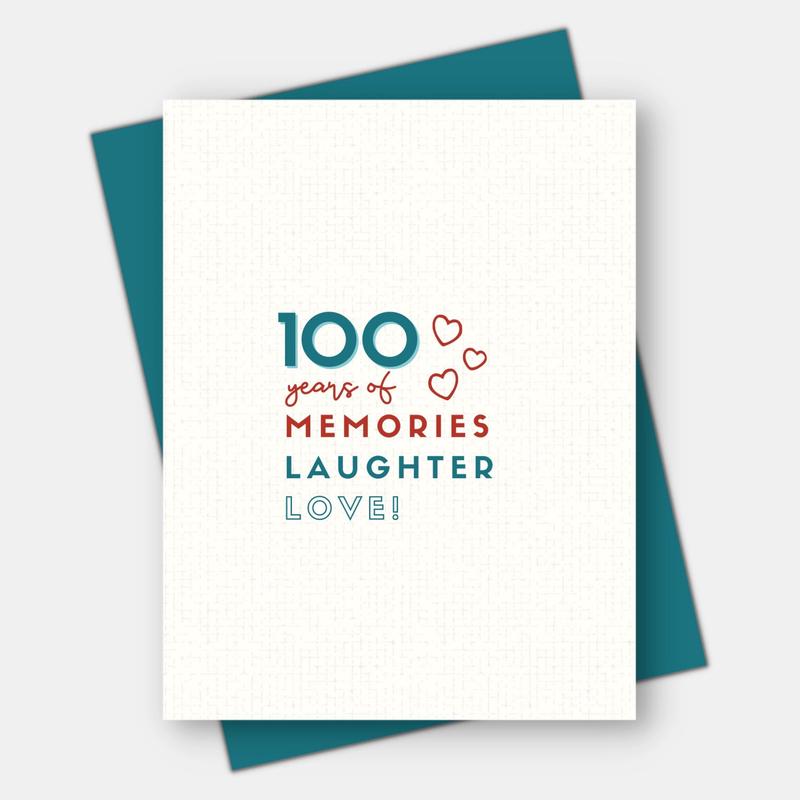 100 Years of Memories Card