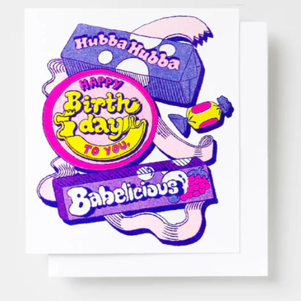 YOW: Riso Card – Hubba Hubba Babelicious