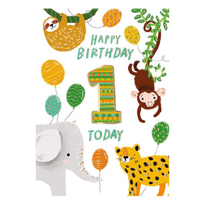 1 Today Jungle Birthday Card