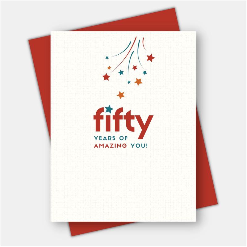 50 Years Of Amazing You Birthday Card