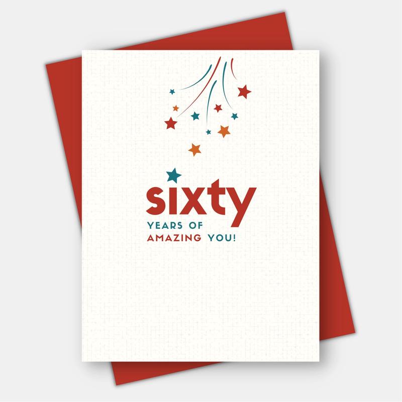 60 Years Of Amazing You Birthday Card