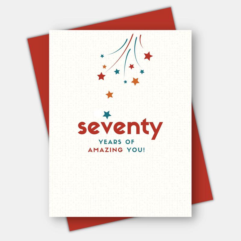 70 Years of Amazing You Birthday Card